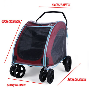 Pet Stroller Rain Cover Baby Stroller Raincoat Dog Stroller Rain Cover Wind Cover